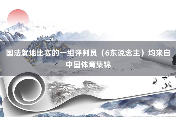 国法就地比赛的一组评判员（6东说念主）均来自中国体育集锦