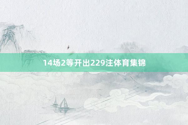 14场2等开出229注体育集锦