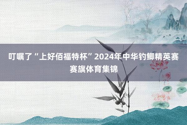 叮嘱了“上好佰福特杯”2024年中华钓鲫精英赛赛旗体育集锦